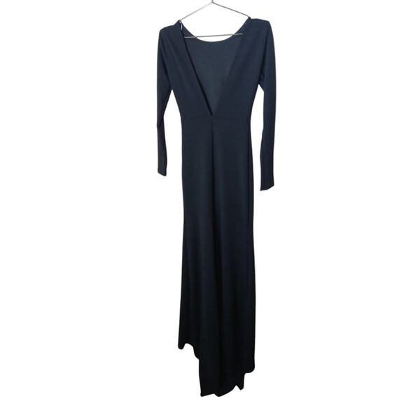 New without tags Lulus Wait For Me Black Long Sleeve Maxi Dress SZ XS - Picture 6 of 11